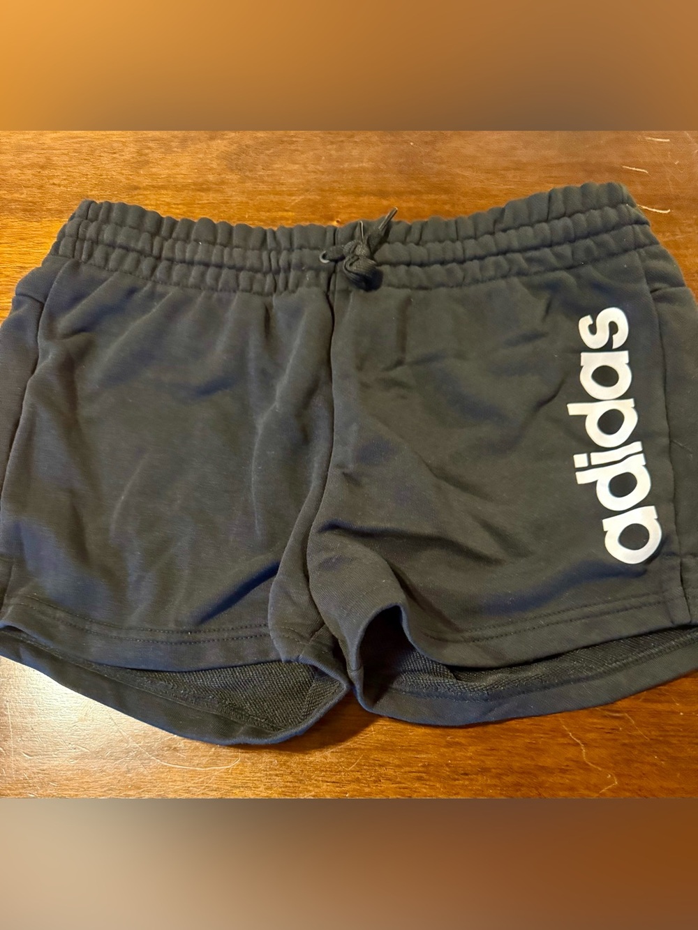 adidas Black Athletic Logo Knit Shorts